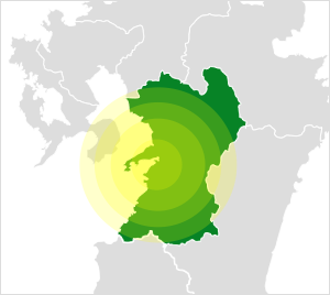 スタンダード家庭教師サービス 福岡の地図
